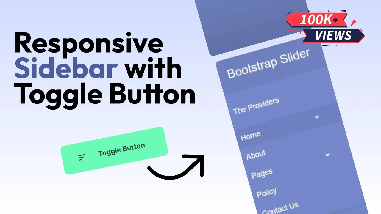 Bootstrap 4 Sidebar Menu Responsive with Sub menu | Create Responsive Side Navigation