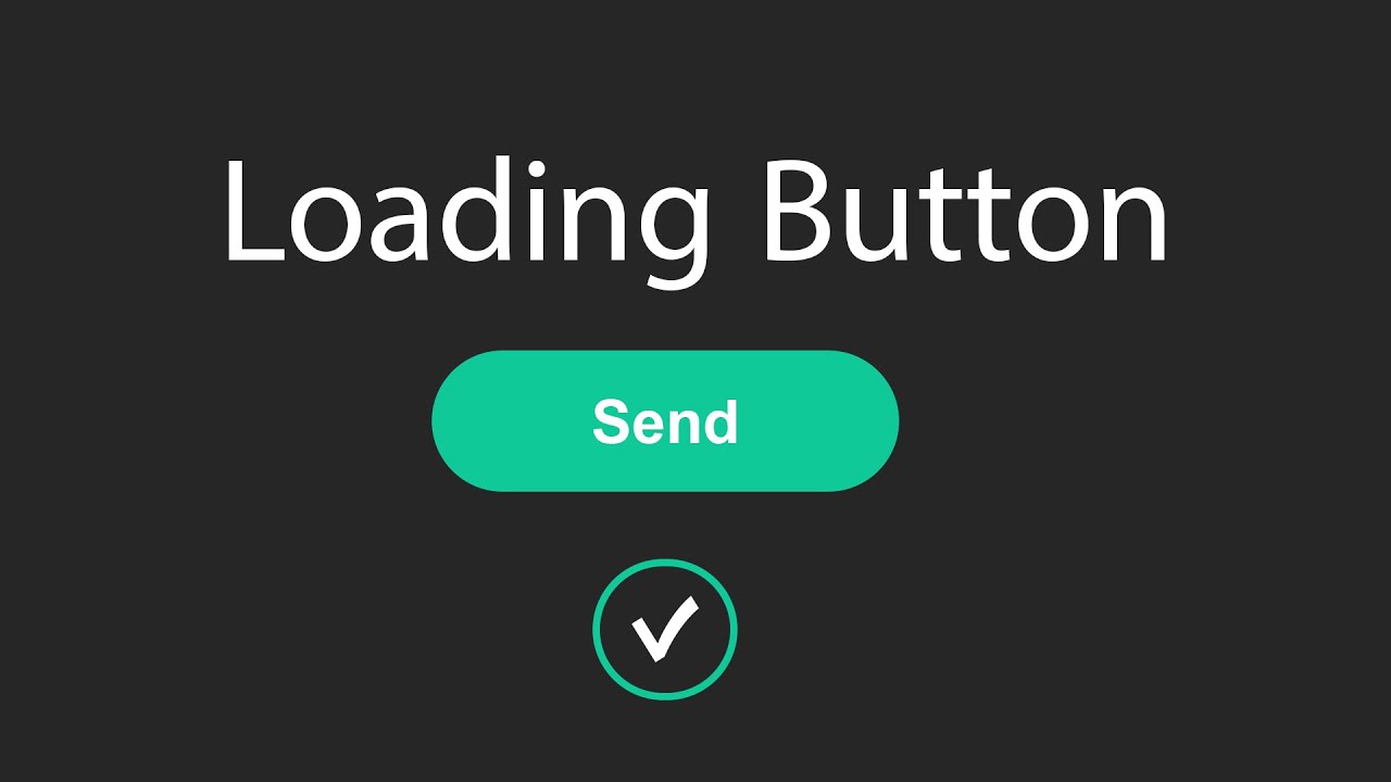 How to Create a Button With Loading Spinner in HTML CSS & JavaScript